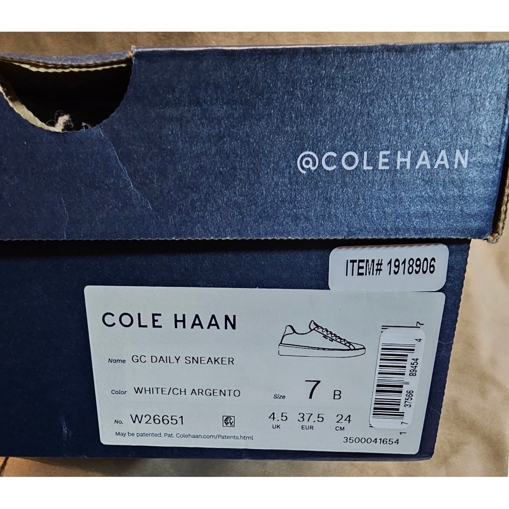 Cole Haan GC Daily Sneaker White Leather Low Top Womens 7 B W26651 - Picture 8 of 8